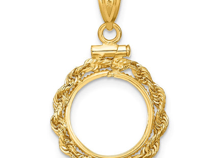 14K gold pendant, another view