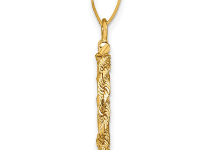 14K gold pendant, alternate view
