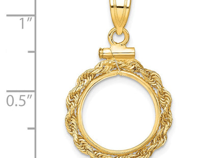 14K gold pendant, further view