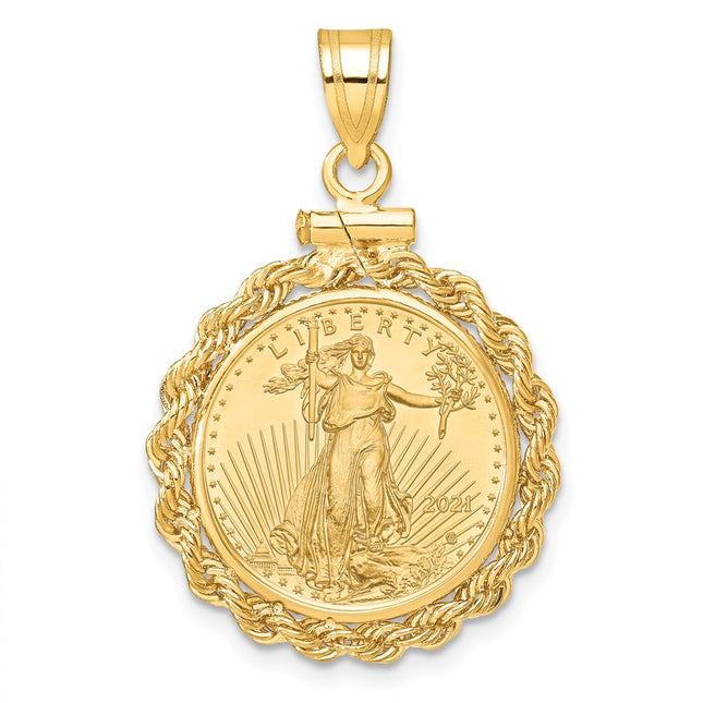14k Yellow Gold Pendants Style C1215 - Classique Jewelry Inc.