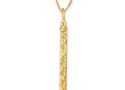 14K gold pendant, alternate view