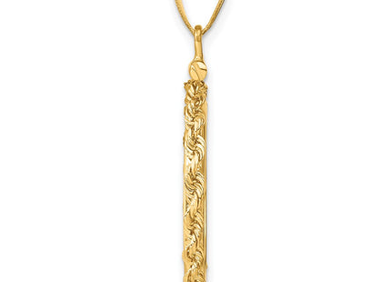 14K gold pendant, alternate view