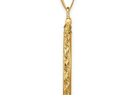 14K gold pendant, alternate view