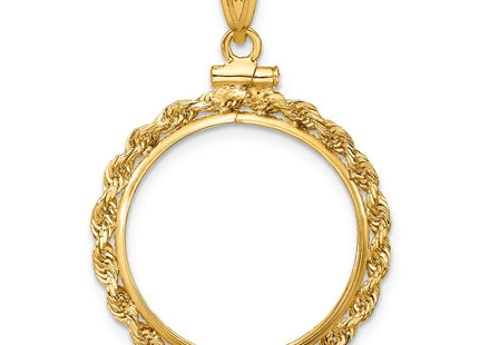14K gold pendant, another view
