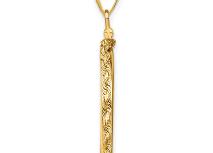 14K gold pendant, alternate view