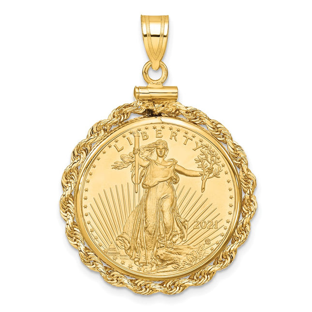 14k Yellow Gold Pendants Style C1215 - Classique Jewelry Inc.