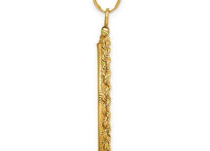 14K gold pendant, alternate view
