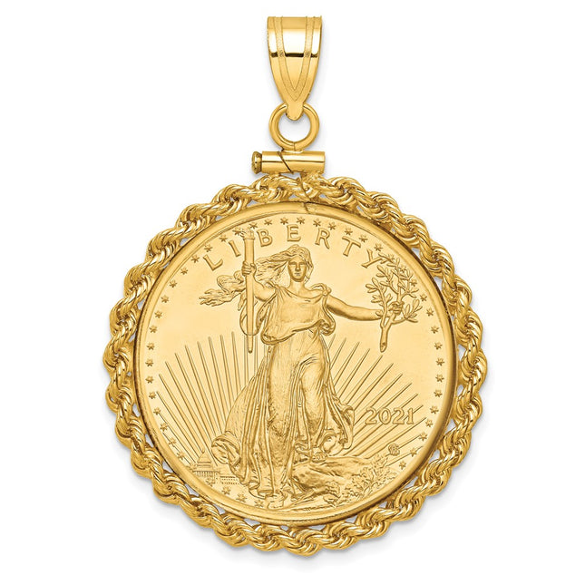 14k Yellow Gold Pendants Style C1215 - Classique Jewelry Inc.