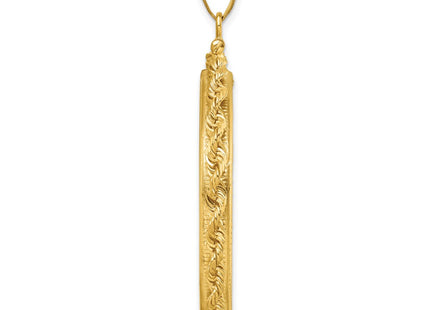 14K gold pendant, alternate view
