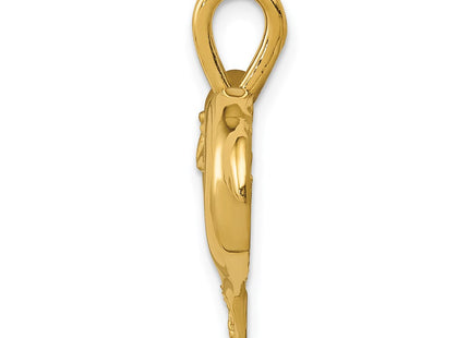 14k Yellow Gold Pendants Style C122 - Classique Jewelry Inc.