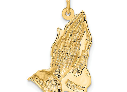 14K Praying Hands Pendant, 26 x 19mm