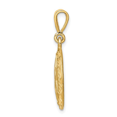 14K Star of David Charm, 32 x 19mm