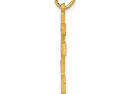 14k Eastern Orthodox Cross Pendant (Style C1321)