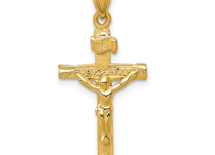 14K gold crucifix charm
