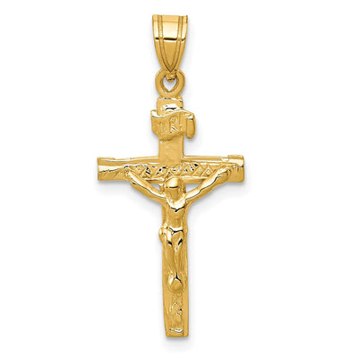 14K gold crucifix charm