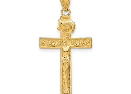 14k INRI Crucifix Pendant (Style C1345)