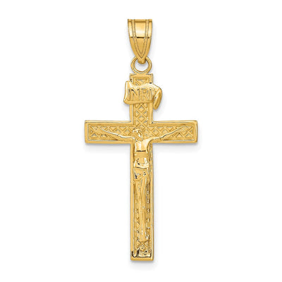 14K gold crucifix pendant