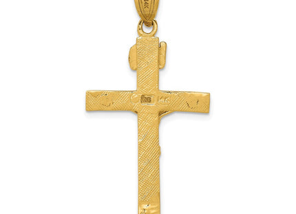 14K gold crucifix pendant, further view