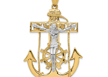 14K gold crucifix pendant