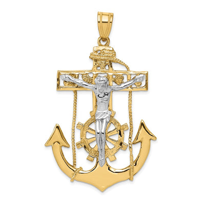 14K gold crucifix pendant