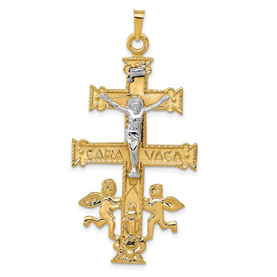 14K gold crucifix pendant