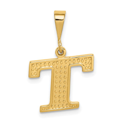 10K gold initial charm