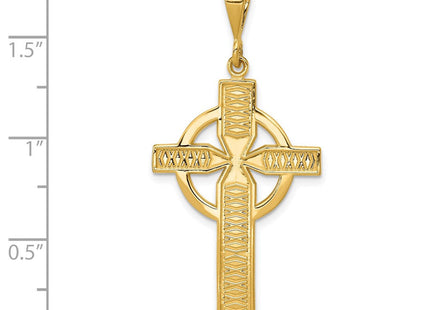 14k Celtic Cross Pendant (Style C1462)