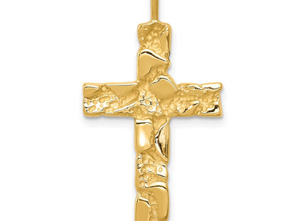 14K gold cross pendant