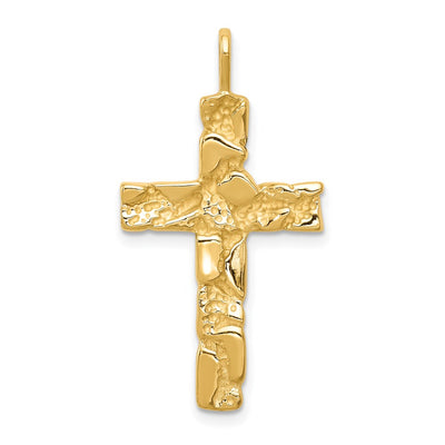 14K gold cross pendant