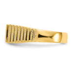 14K 15.0x7.0mm Open Back Mens Signet Ring view
