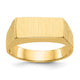14K 15.0x7.0mm Open Back Mens Signet Ring