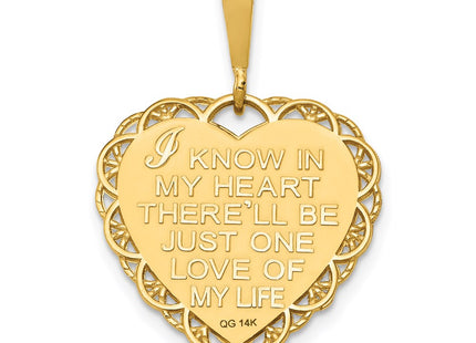 14k Yellow Gold Pendants Style C1640 - Classique Jewelry Inc.