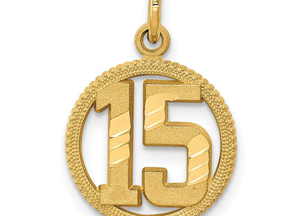 14k Yellow Gold Pendants Style C1651 - Classique Jewelry Inc.