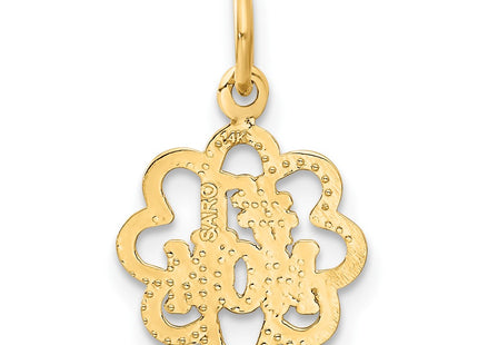 14K gold charm, another view
