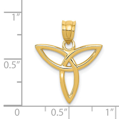 14K Trinity Symbol Charm