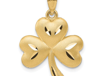 14K gold shamrock charm
