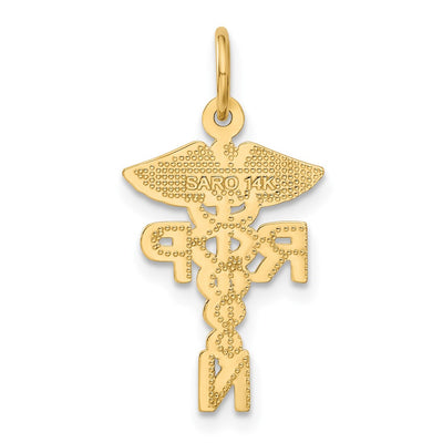 14K Registered Nurse Practitioner Charm