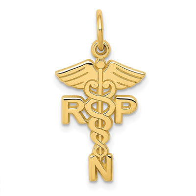 14K Registered Nurse Practitioner Charm