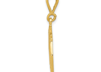 14K gold charm, alternate view