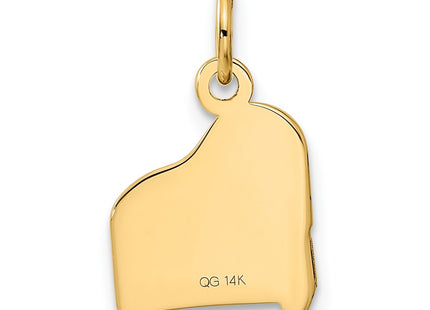14K gold charm, another view