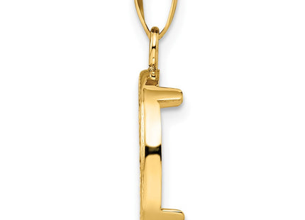 14K gold pendant, alternate view