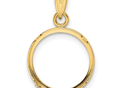 14K gold pendant, another view