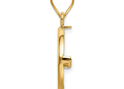 14K gold pendant, alternate view