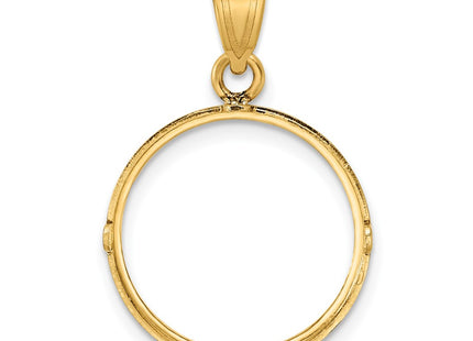 14K gold pendant, another view