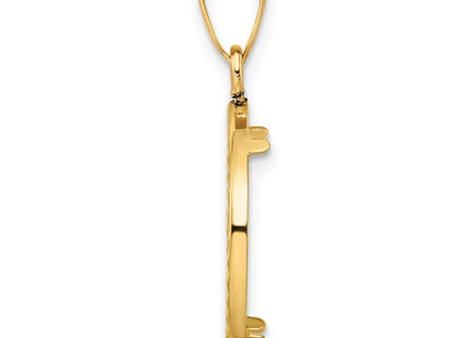 14K gold pendant, alternate view