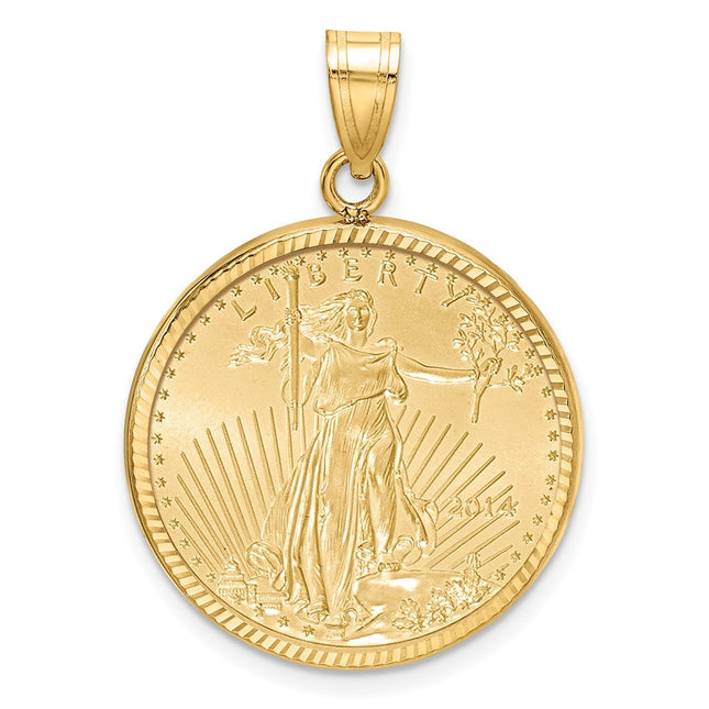 14k Yellow Gold Pendants Style C1801D - Classique Jewelry Inc.