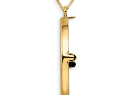 14K gold pendant, alternate view