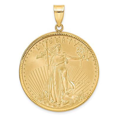 14K yellow gold pendant