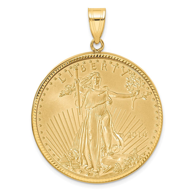 14k Yellow Gold Pendants Style C1801D - Classique Jewelry Inc.