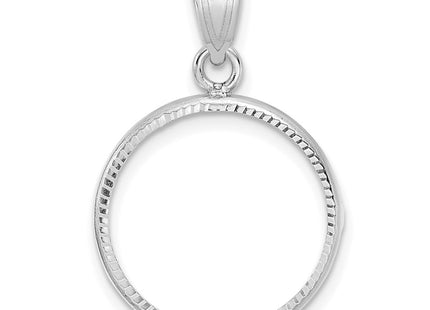 14K white gold pendant